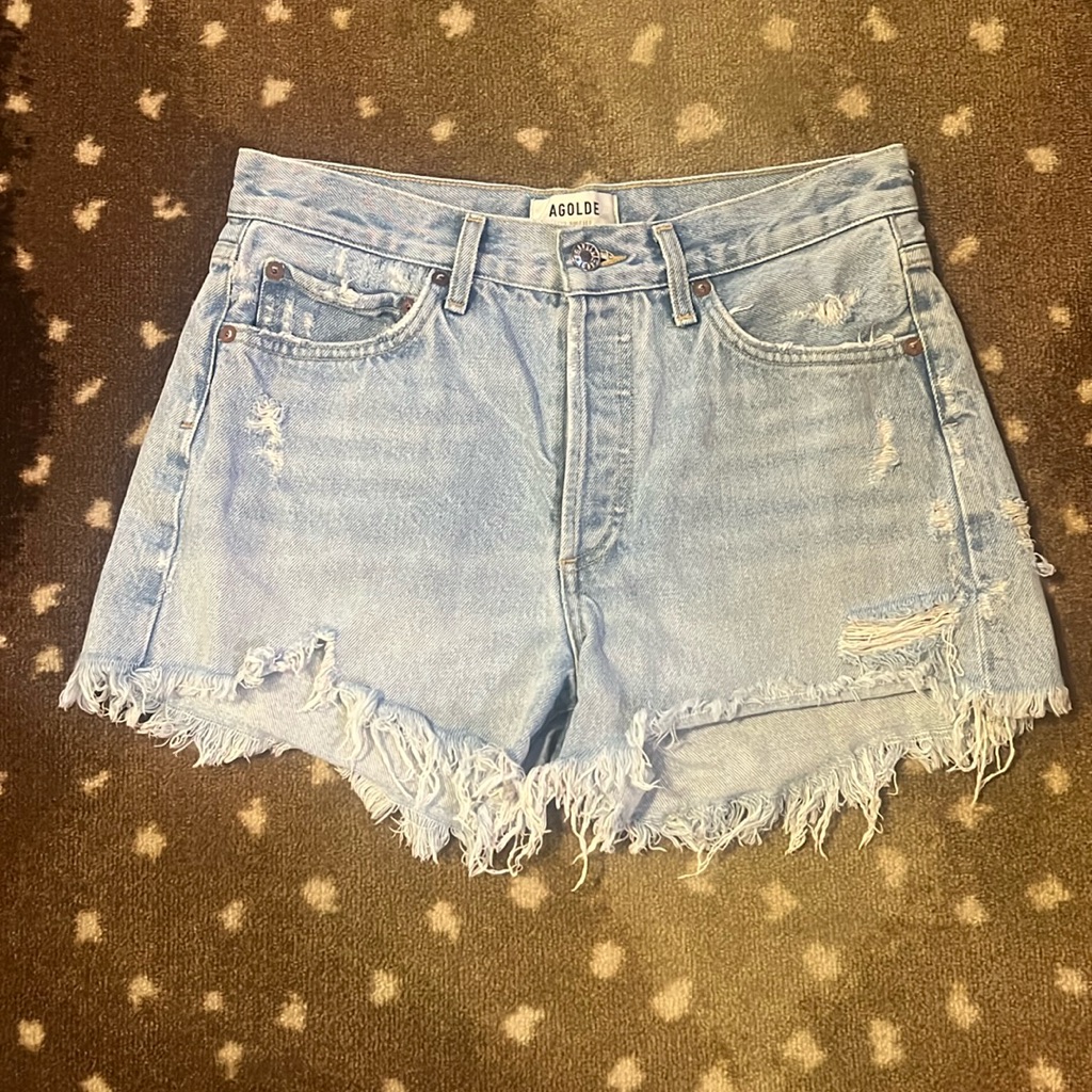 Agolde Parker Vintage Cut Off Short In Swapmeet Size 26!